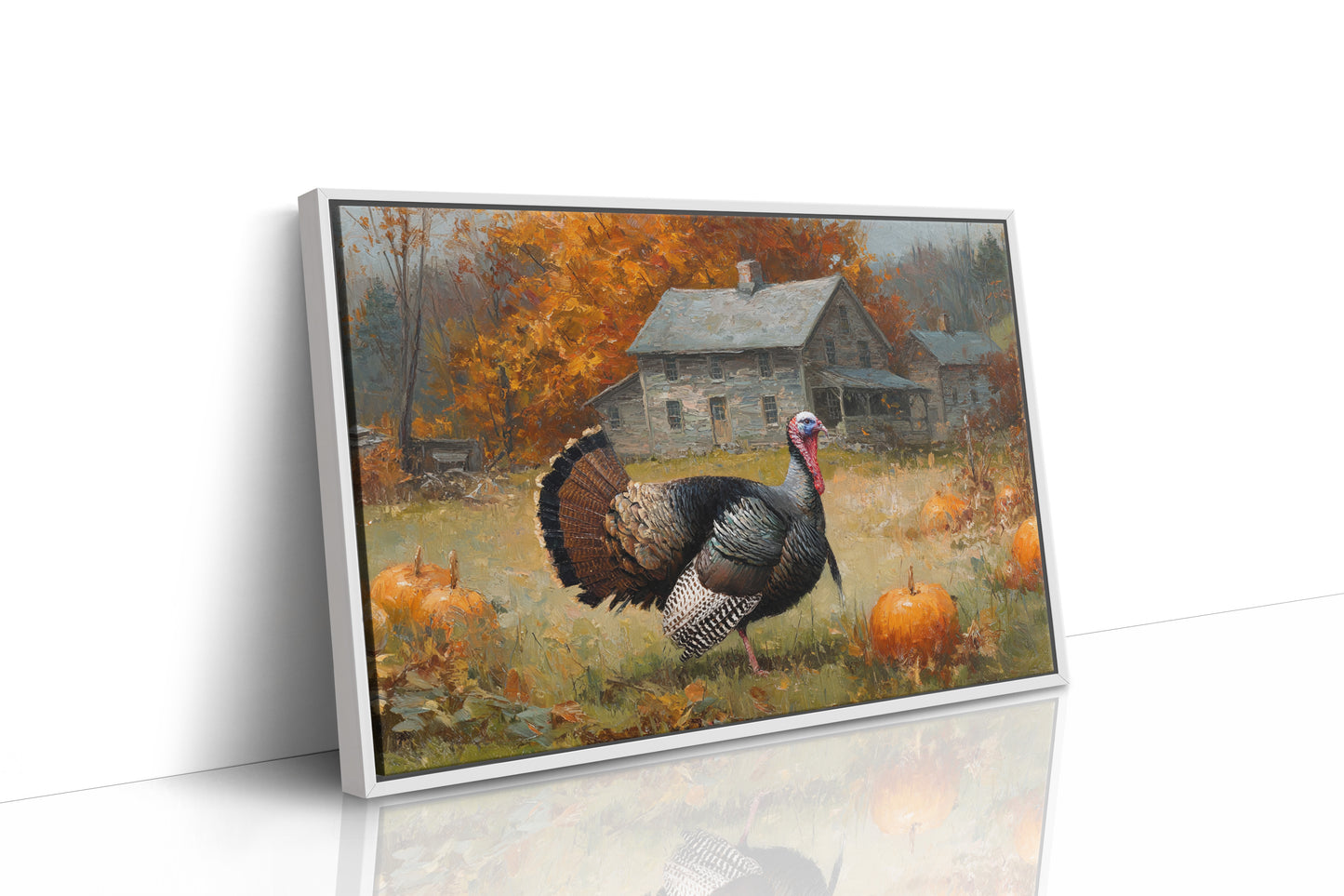 Autumn's Guest At The Farmhouse