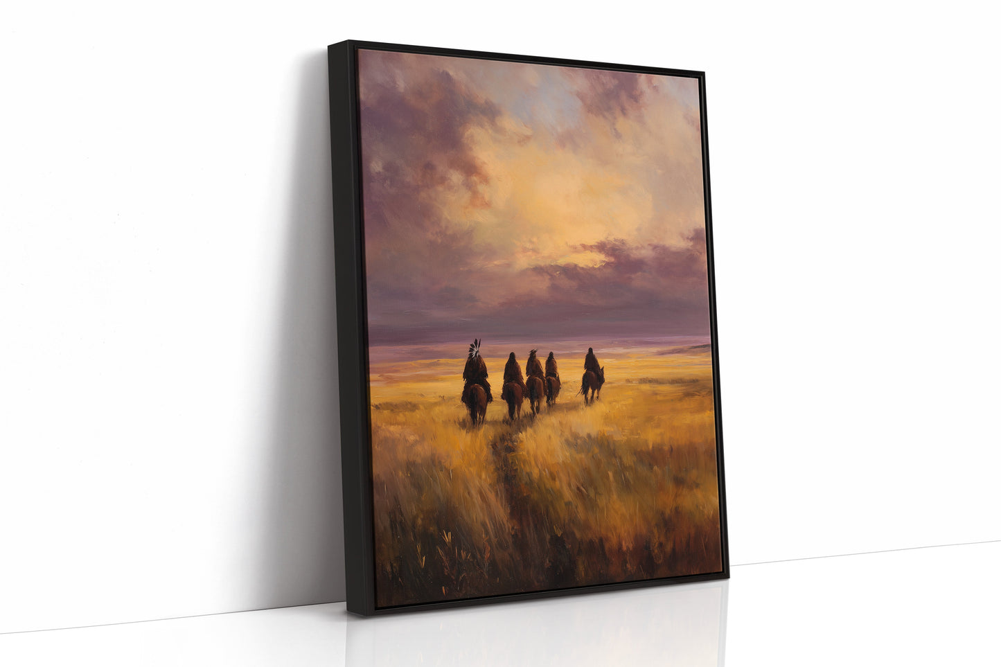 Riders Across Prairie Gold