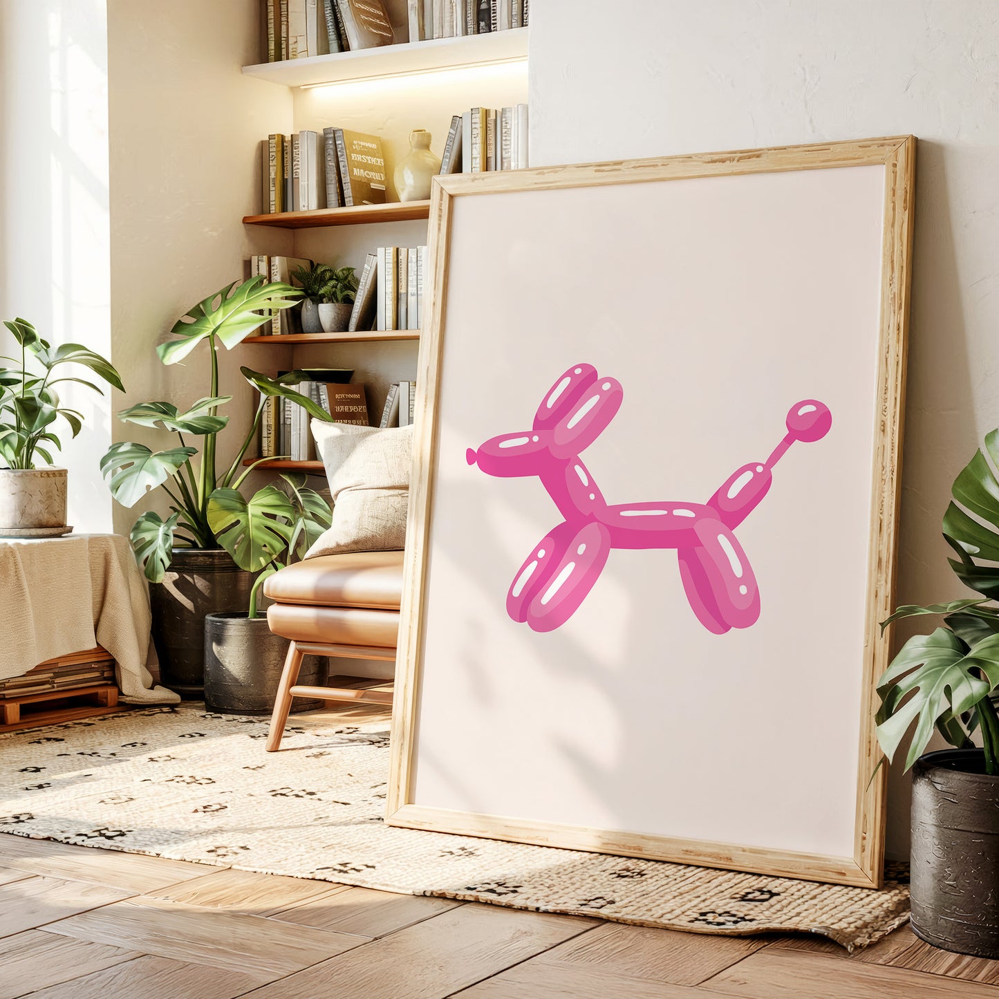 A Playful Moment in Pink