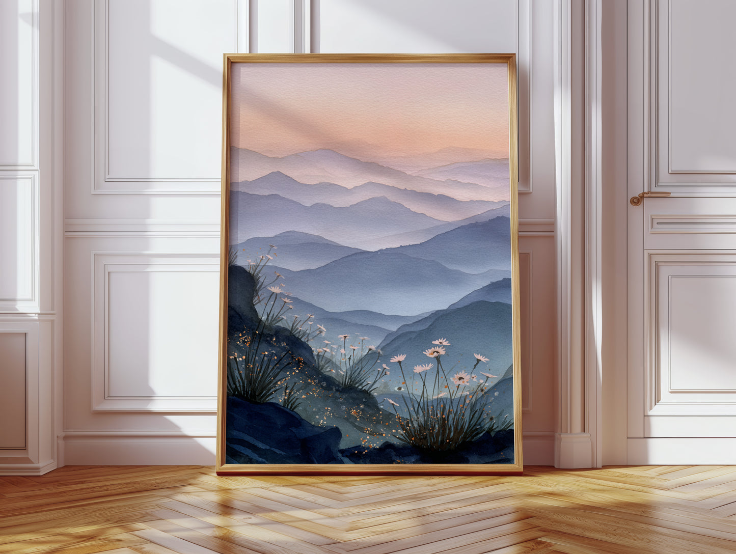 Daisies Beneath the Mountain Veil