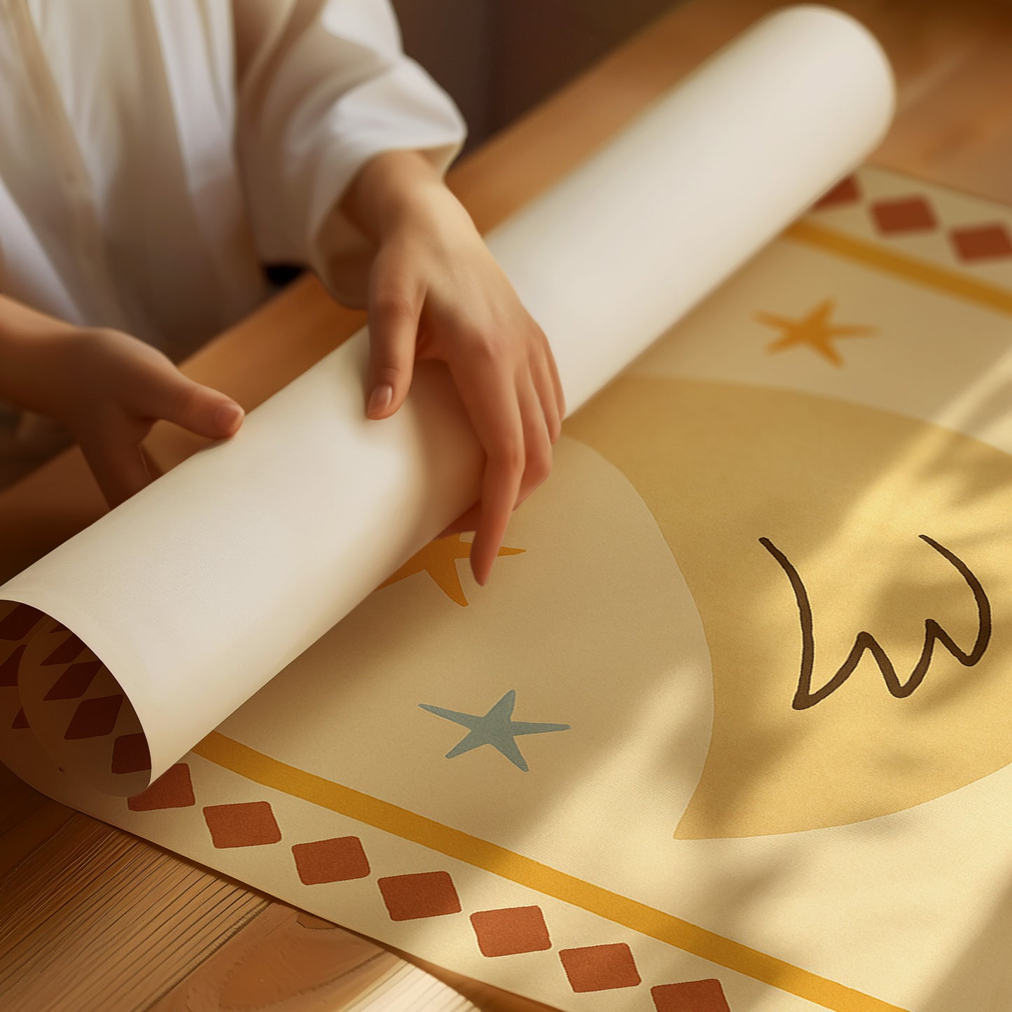 Silly Goose Folk Art Print