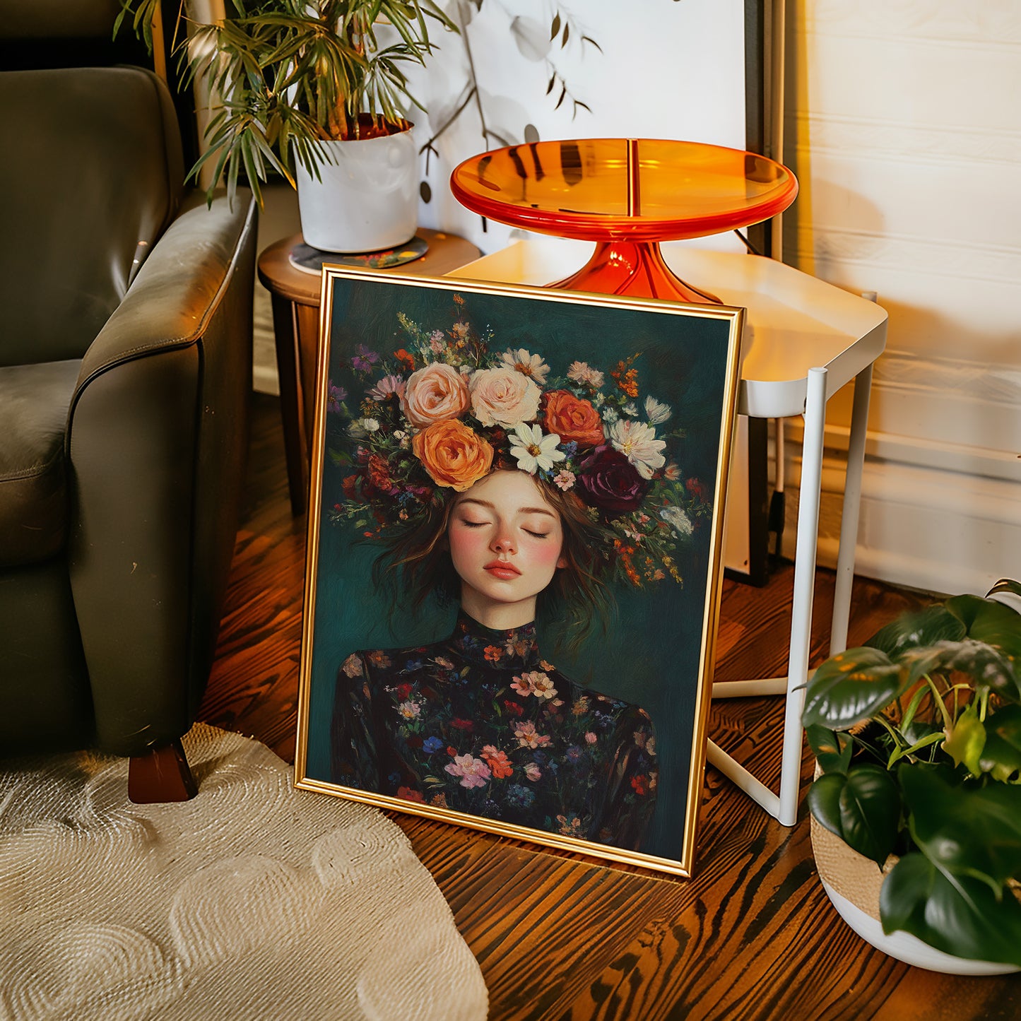 Floral Reverie in Midnight Bloom