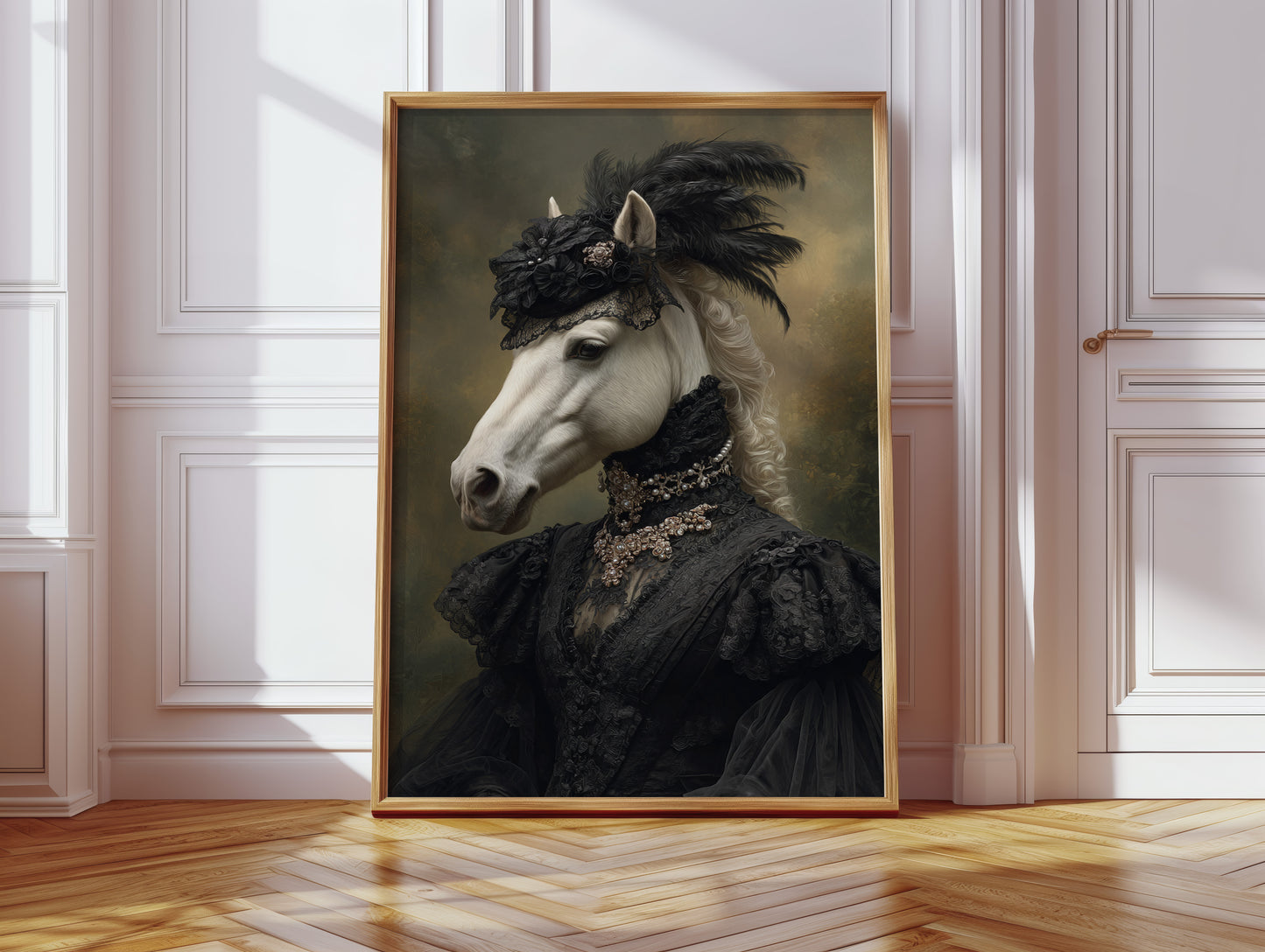 Elegance Draped in Midnight Silk