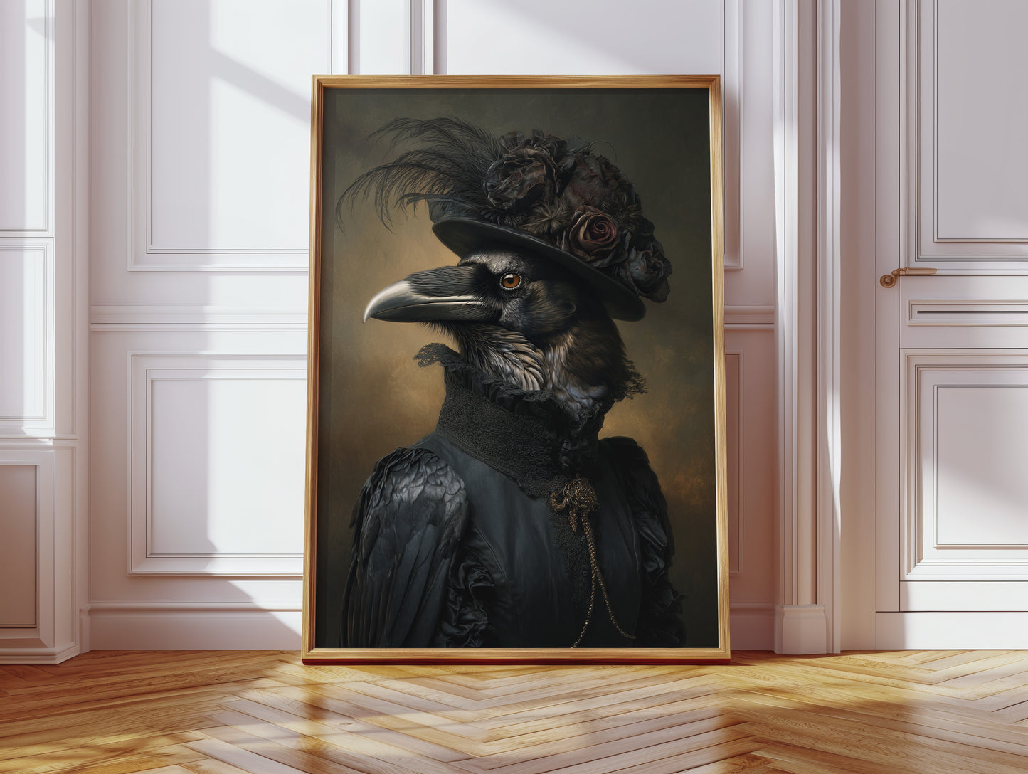 Elegantly Dressed Regal Raven