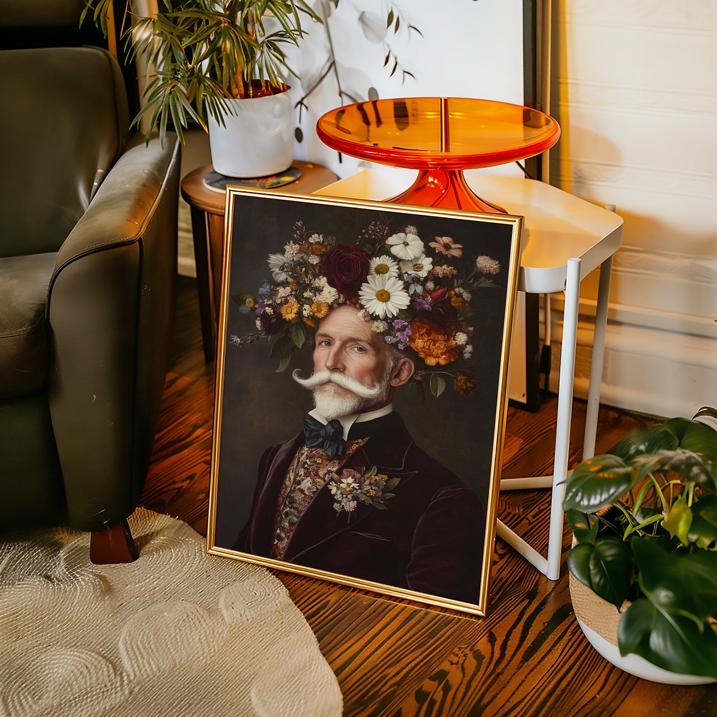 Velvet Gentleman in Wildflower Crown