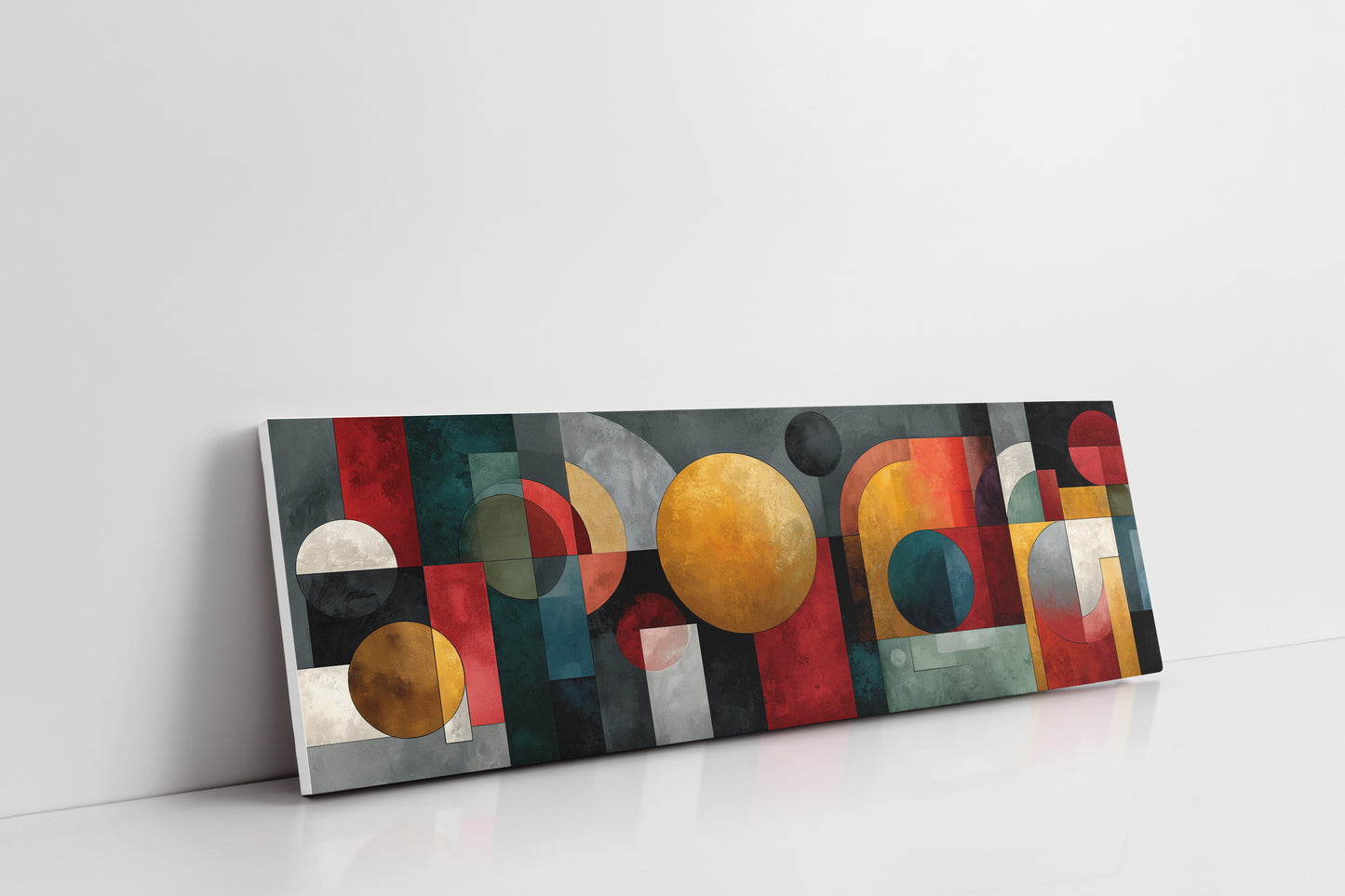 Geometric Harmony In Bold Color