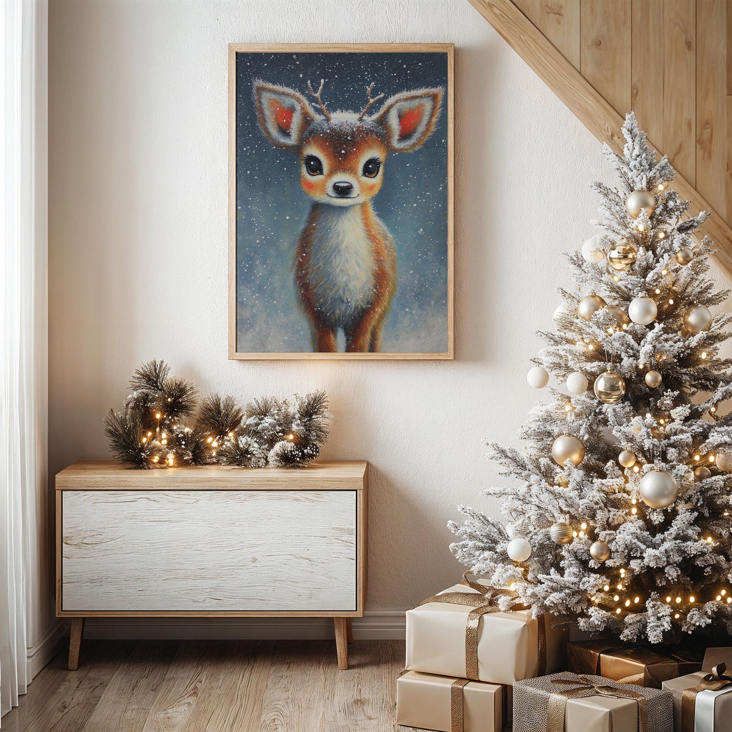 Starlit Fawn Brings Winter Magic