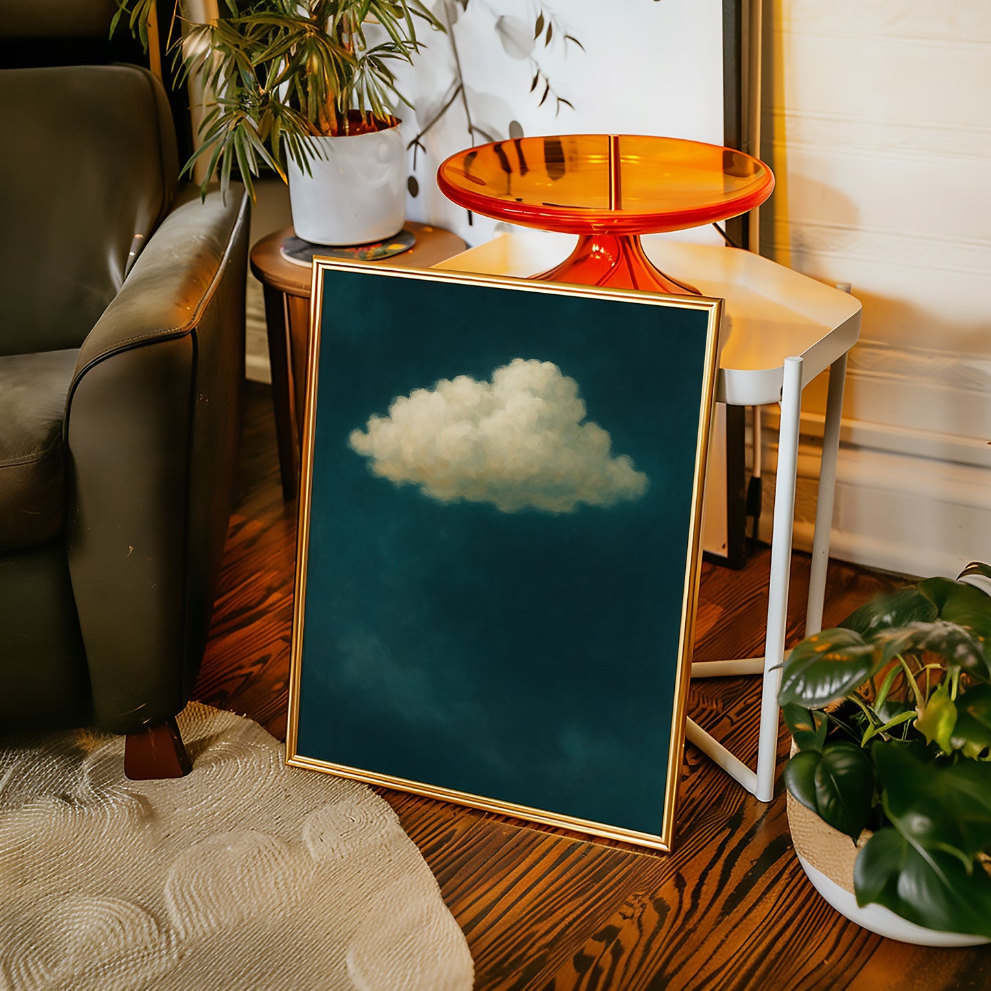 Lonely Cloud in Emerald Silence