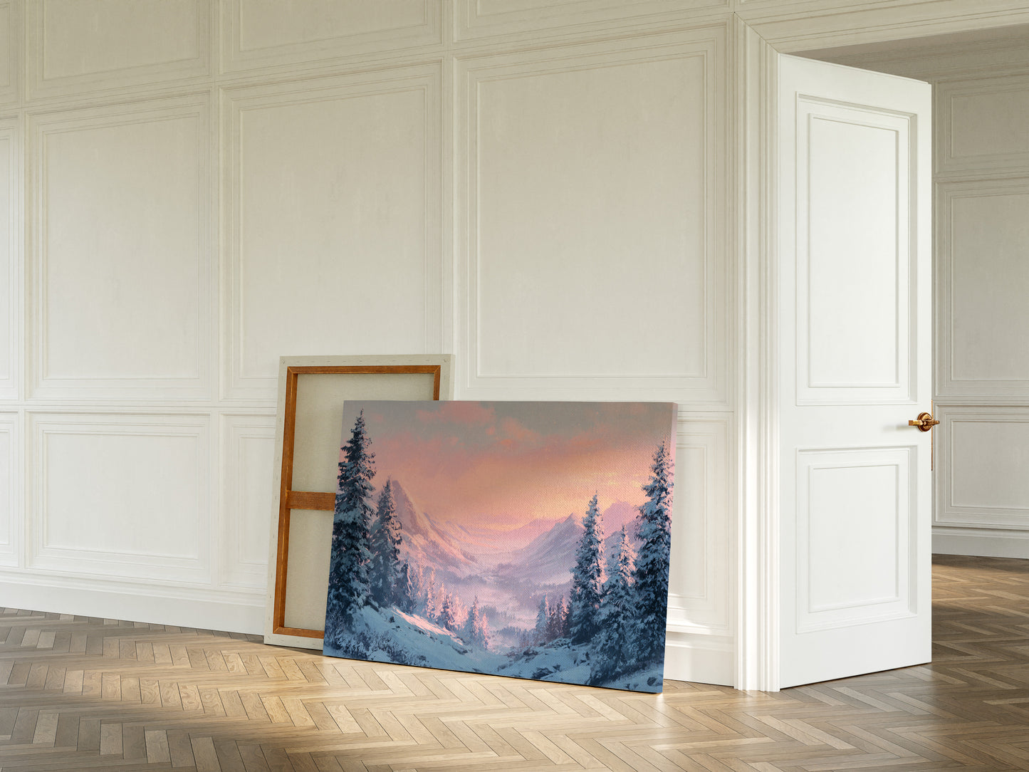 Snow Peaks Blush At Dawn