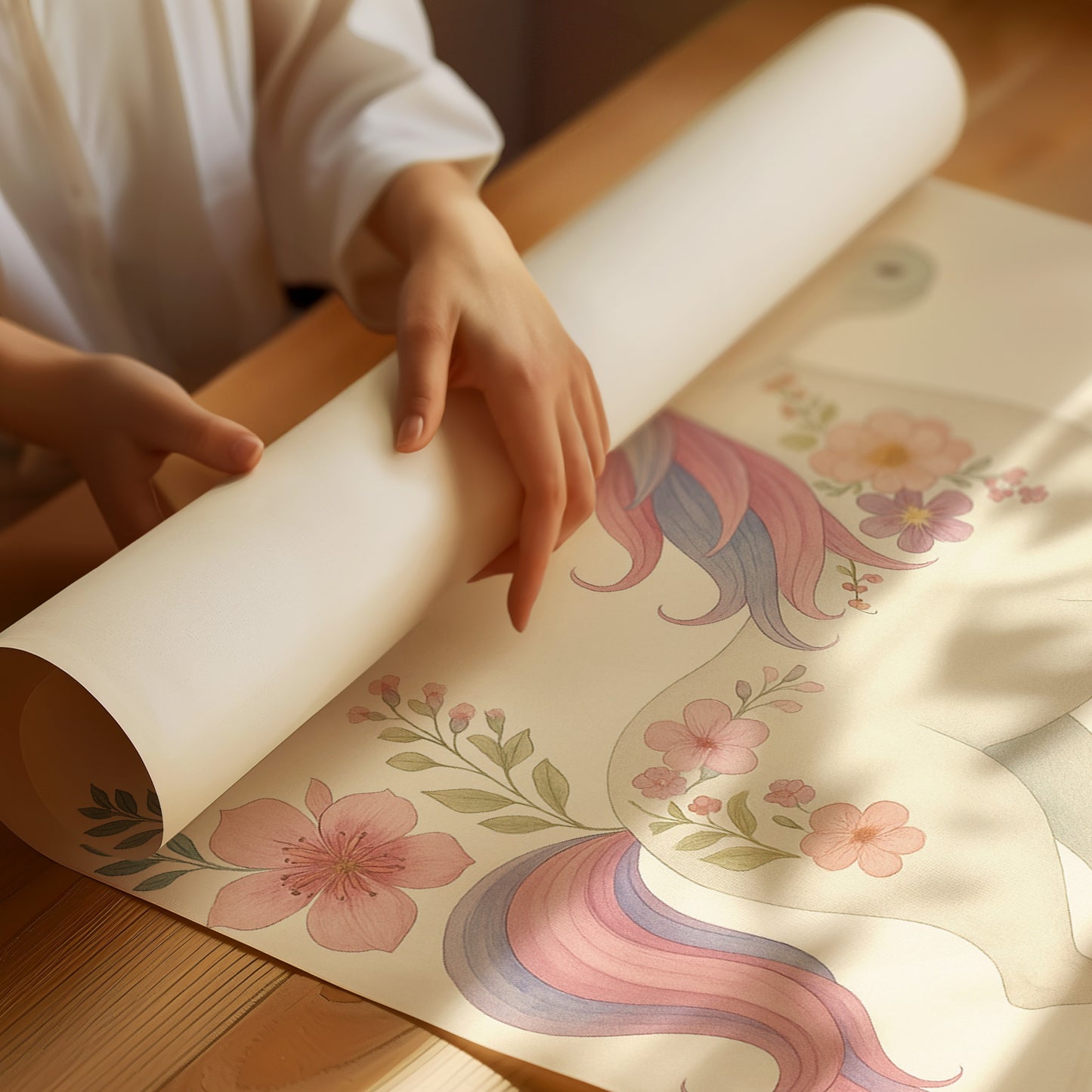 Blossom Mane Unicorn in Dreamy Pastels