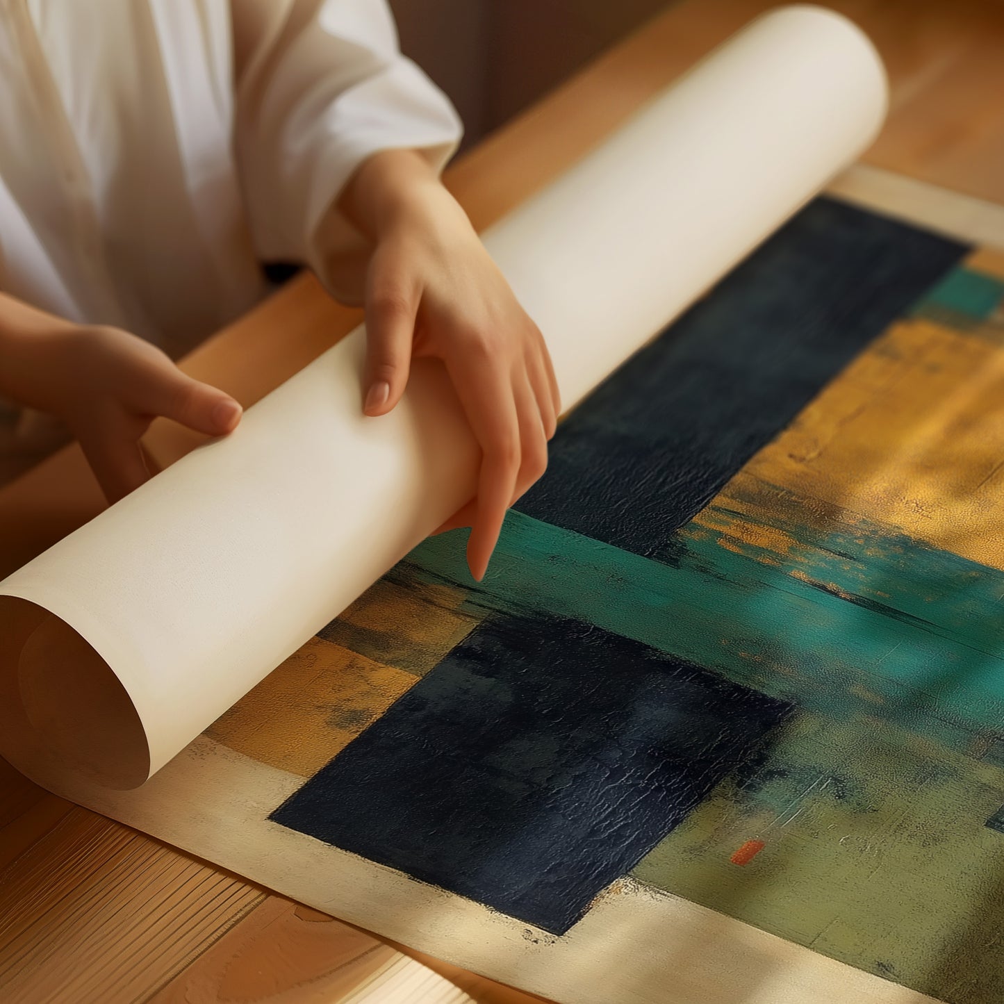 Turquoise Meets Gold At Dusk