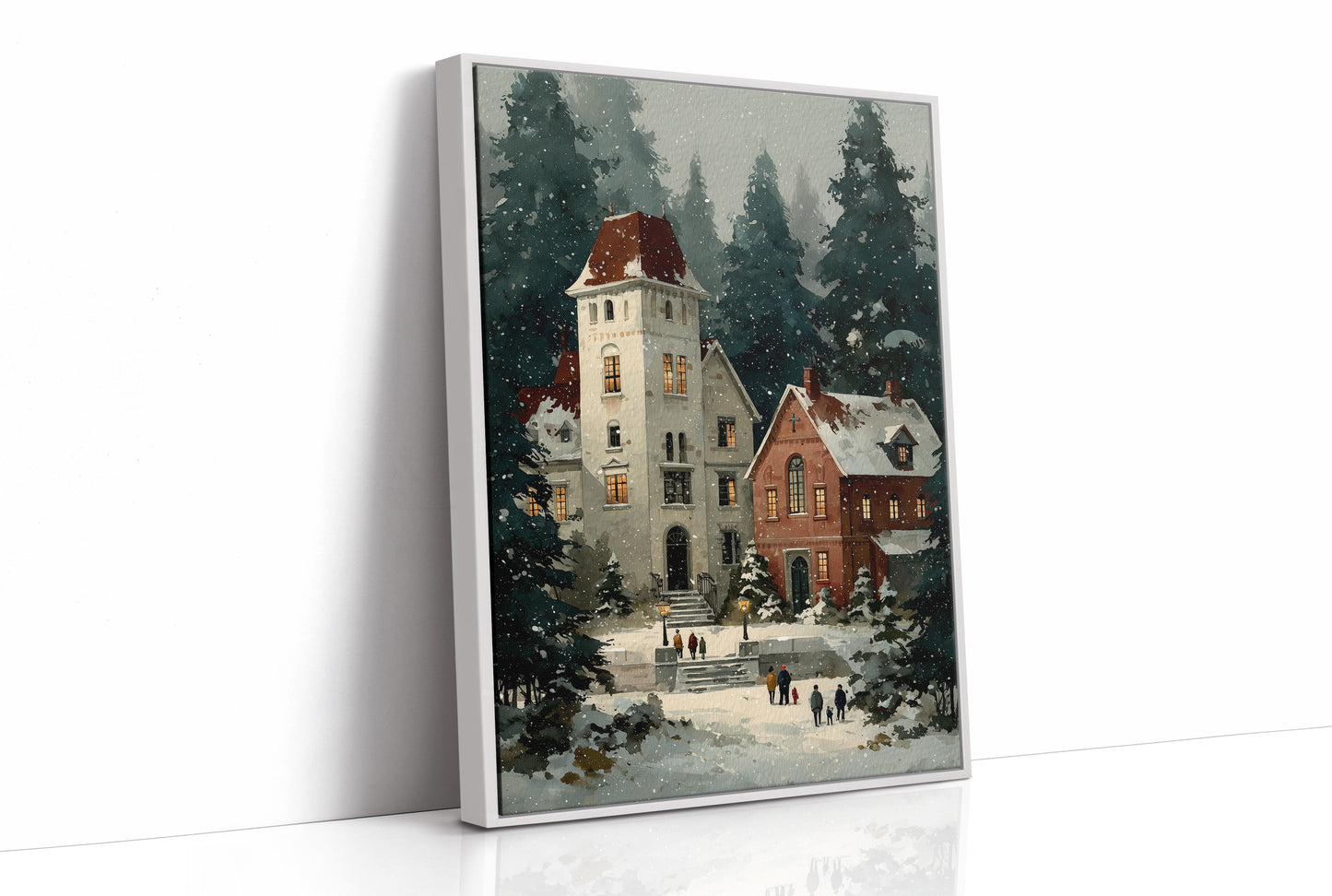 Snowfall Over the Old Chapel