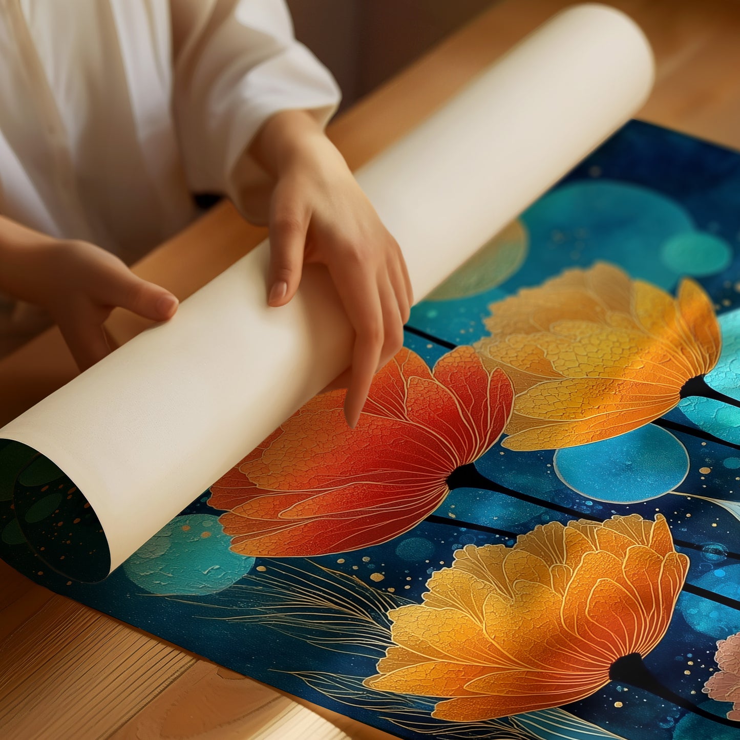 Poppies Dance In Midnight Waters