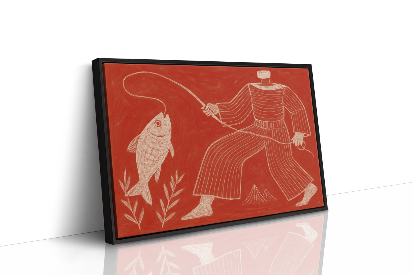 Catch of the Day in Red Chalk