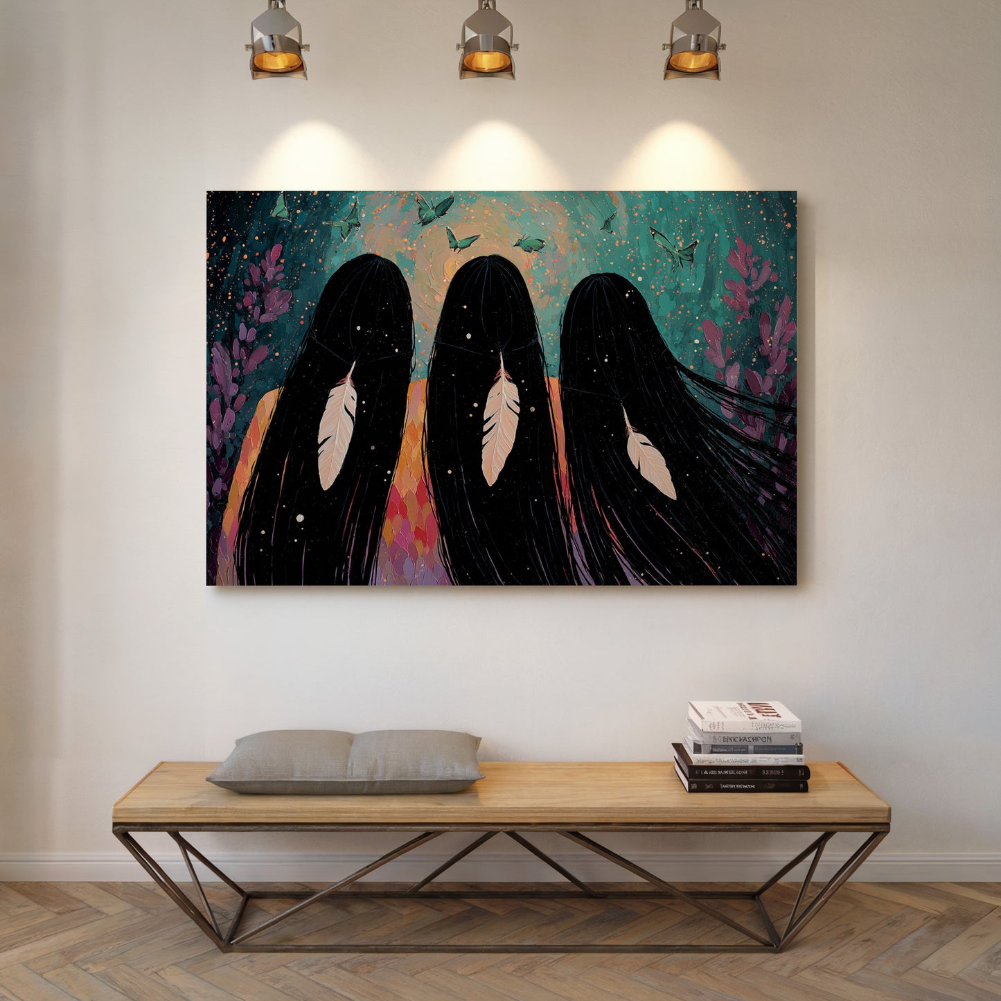 Sacred Feathers Dance With Butterflies