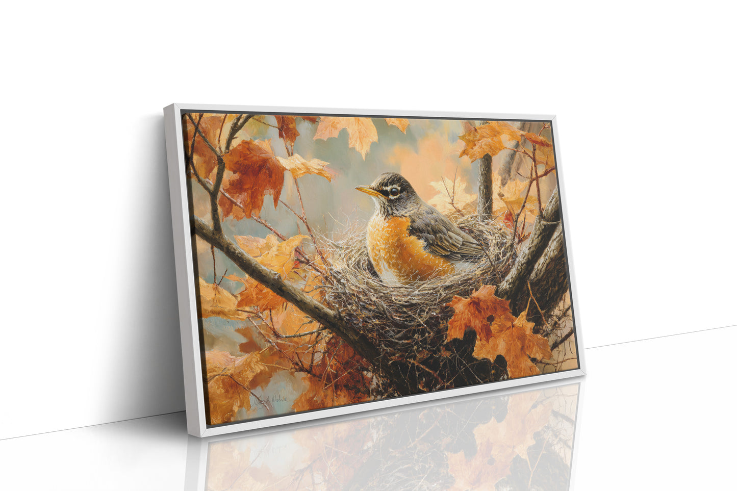 October's Robin Finds Maple Rest