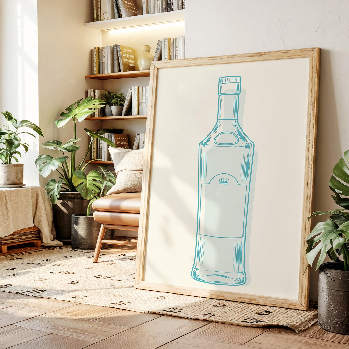 Azure Glass Catches Morning Light