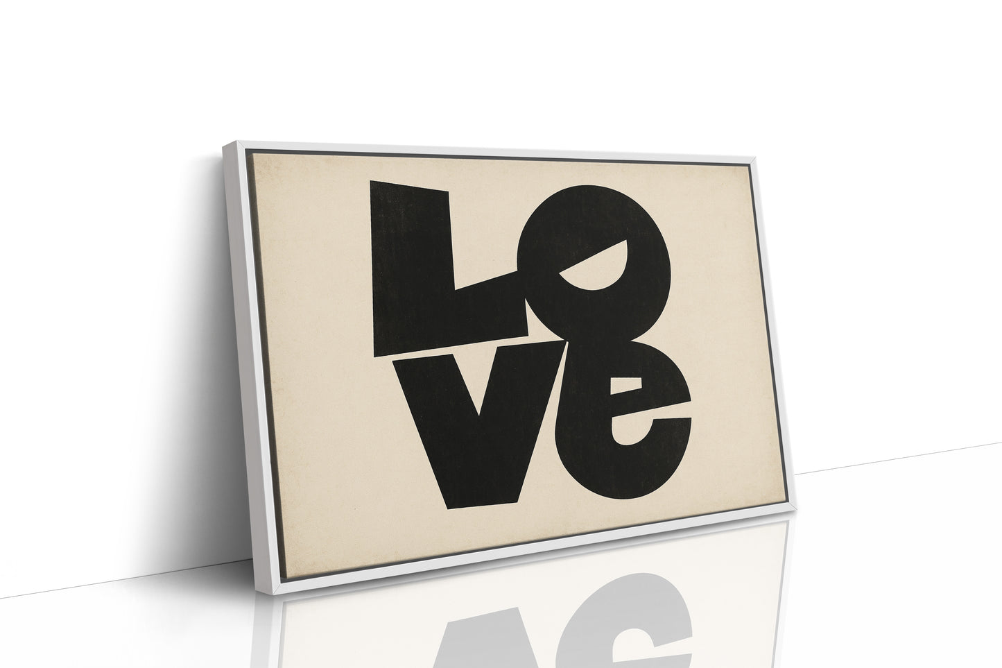 LOVE Modern Block Typography Print