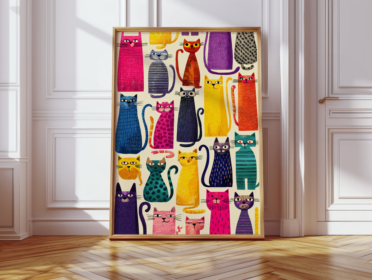 Feline Fiesta in Color