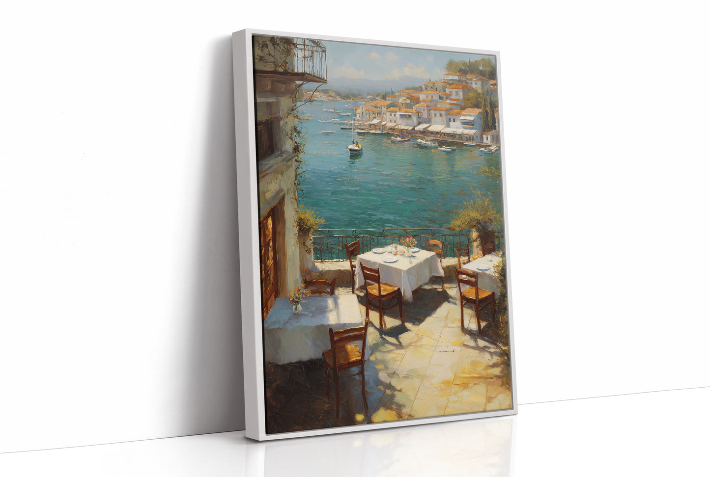 Mediterranean Terrace Awaits Twilight