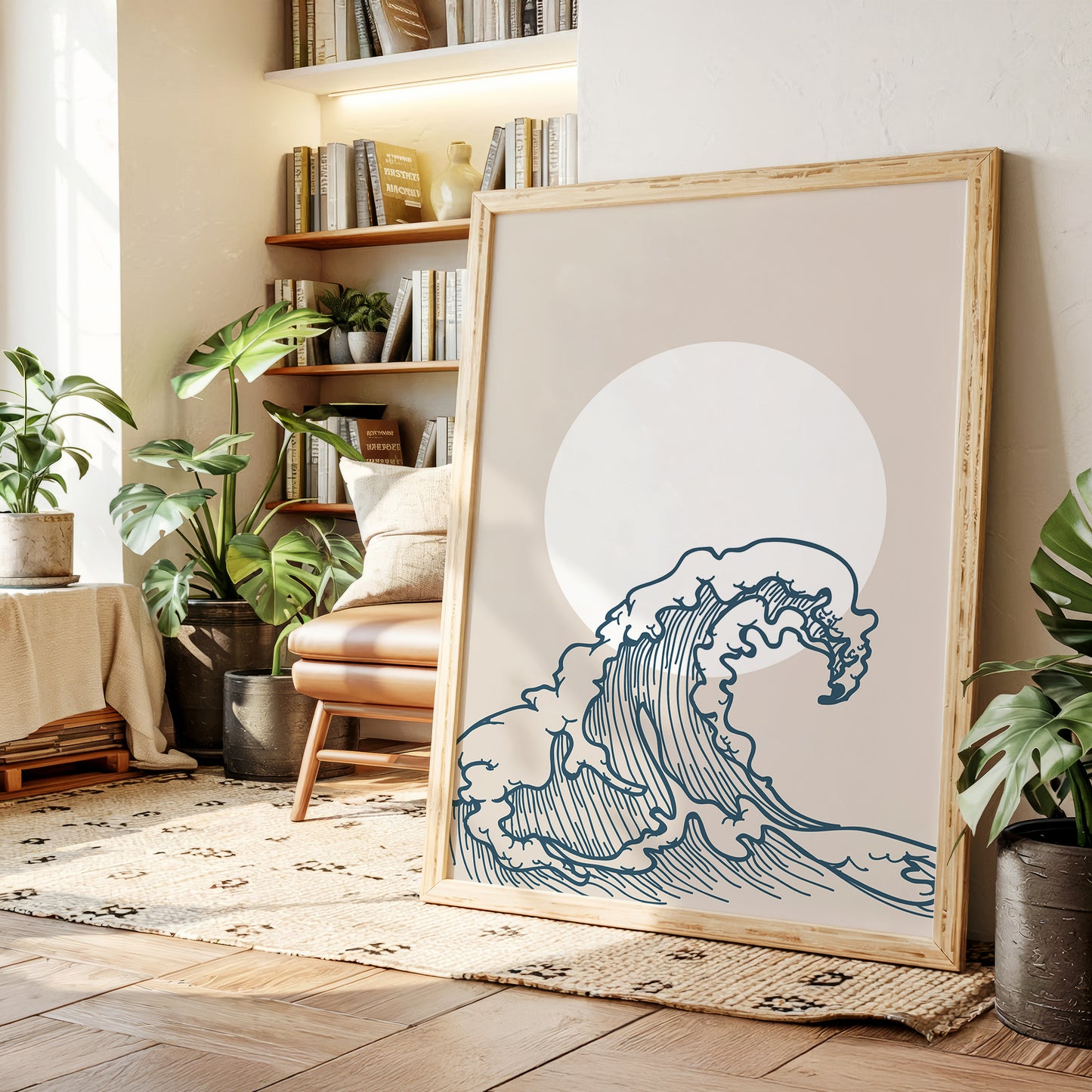 Ocean Lines Dance With Moonlight