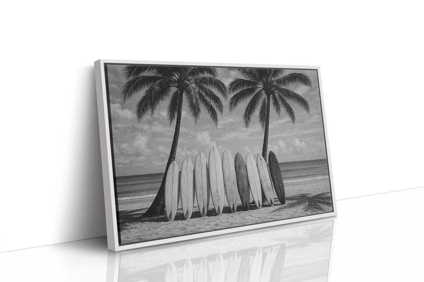 Surfboards and Palms in Paradise
