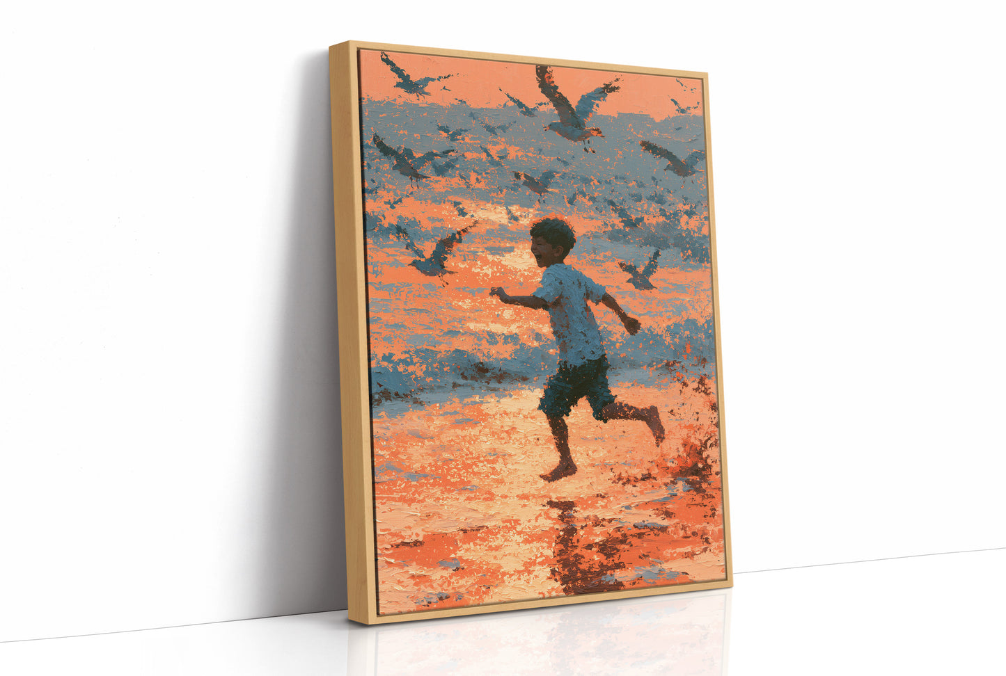 Sunset Sprint with the Gulls