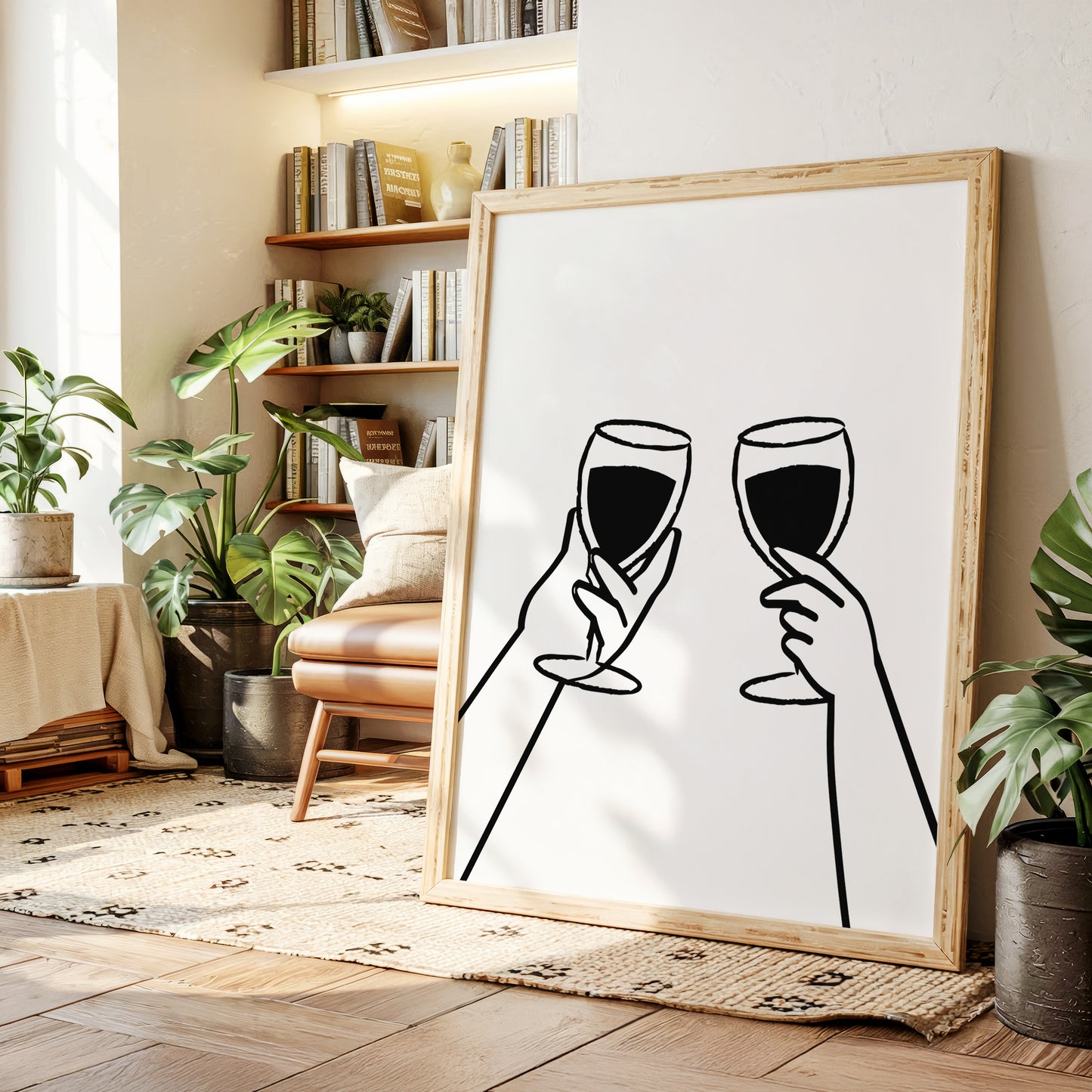 Wine Glasses Toast Silent Promises