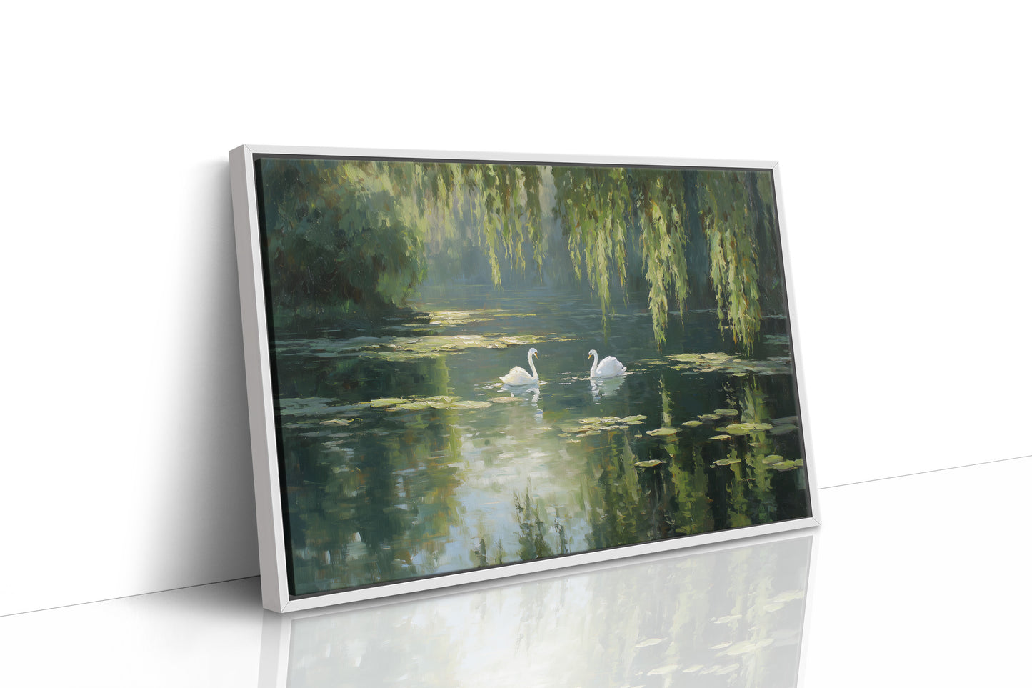Swans Drift Through Literary Reflections