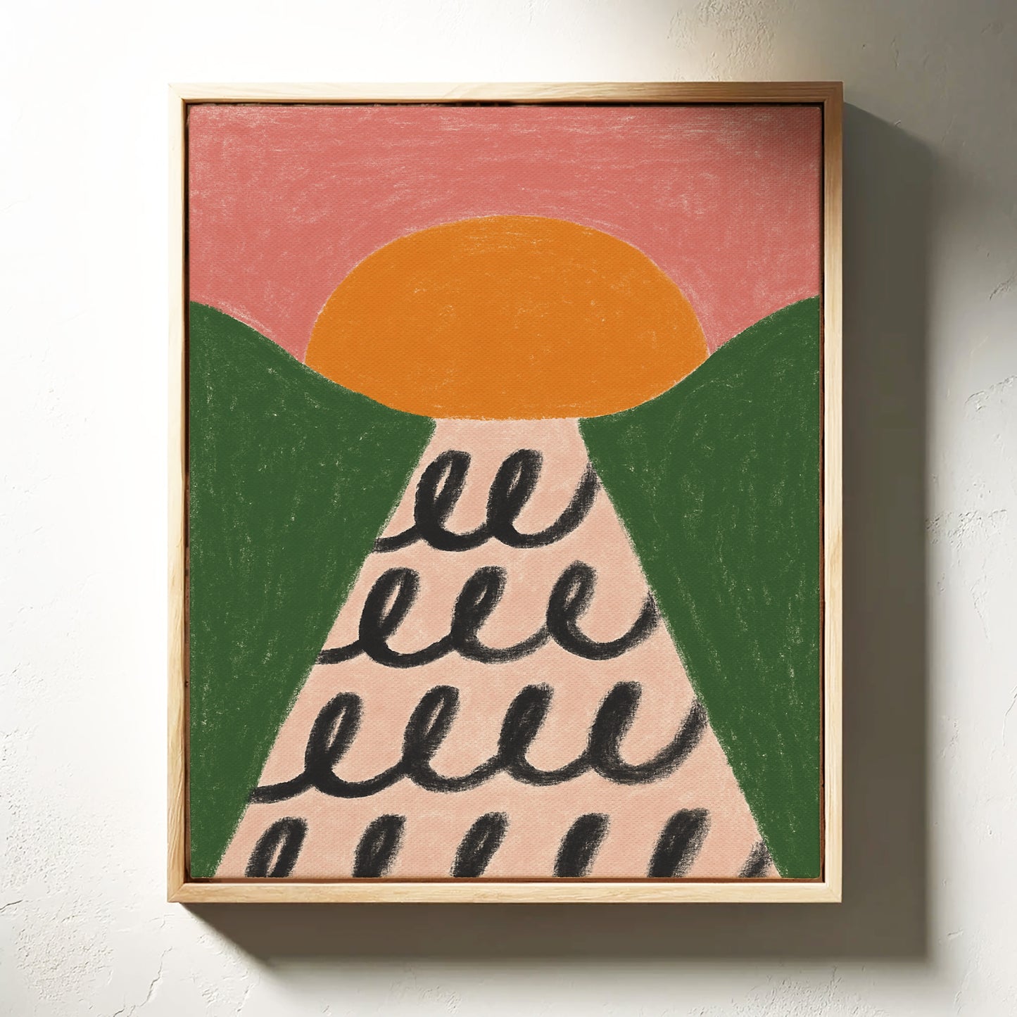 Morning Waves Roll Through Hills