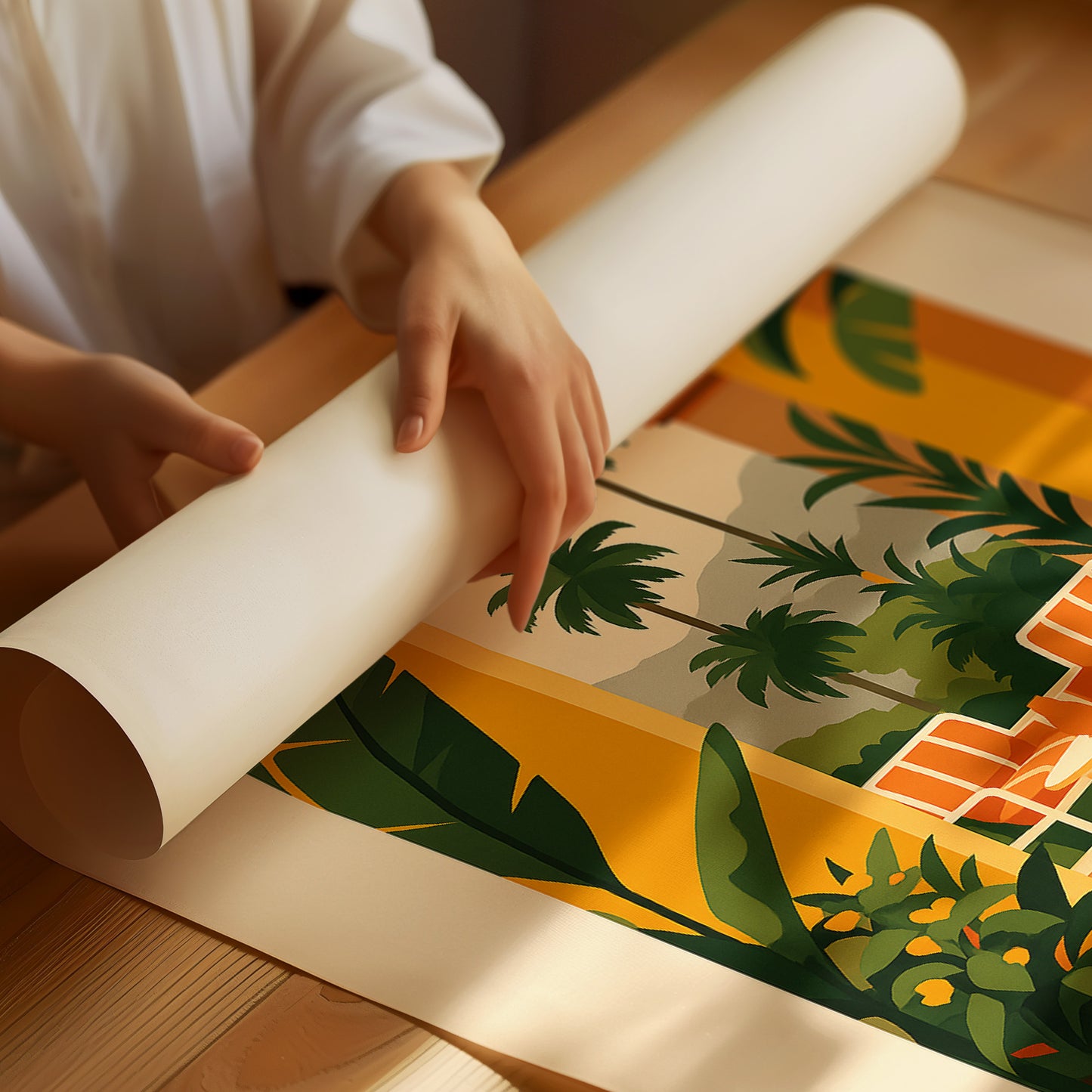 Tropical Archway in Matisse Style