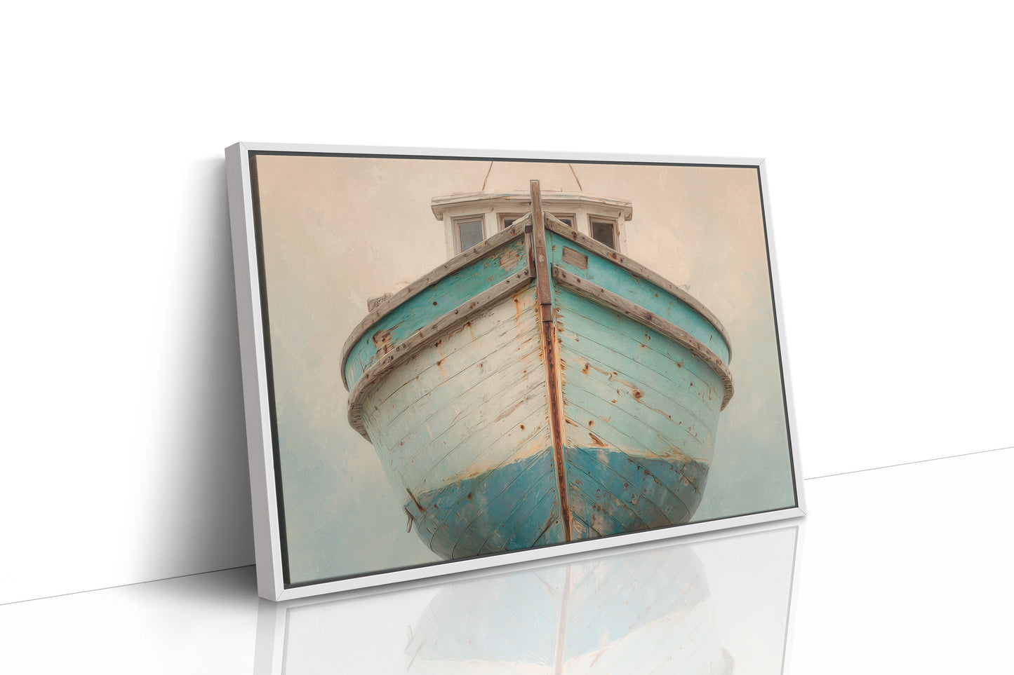 Weathered Vessel Awaits The Tide