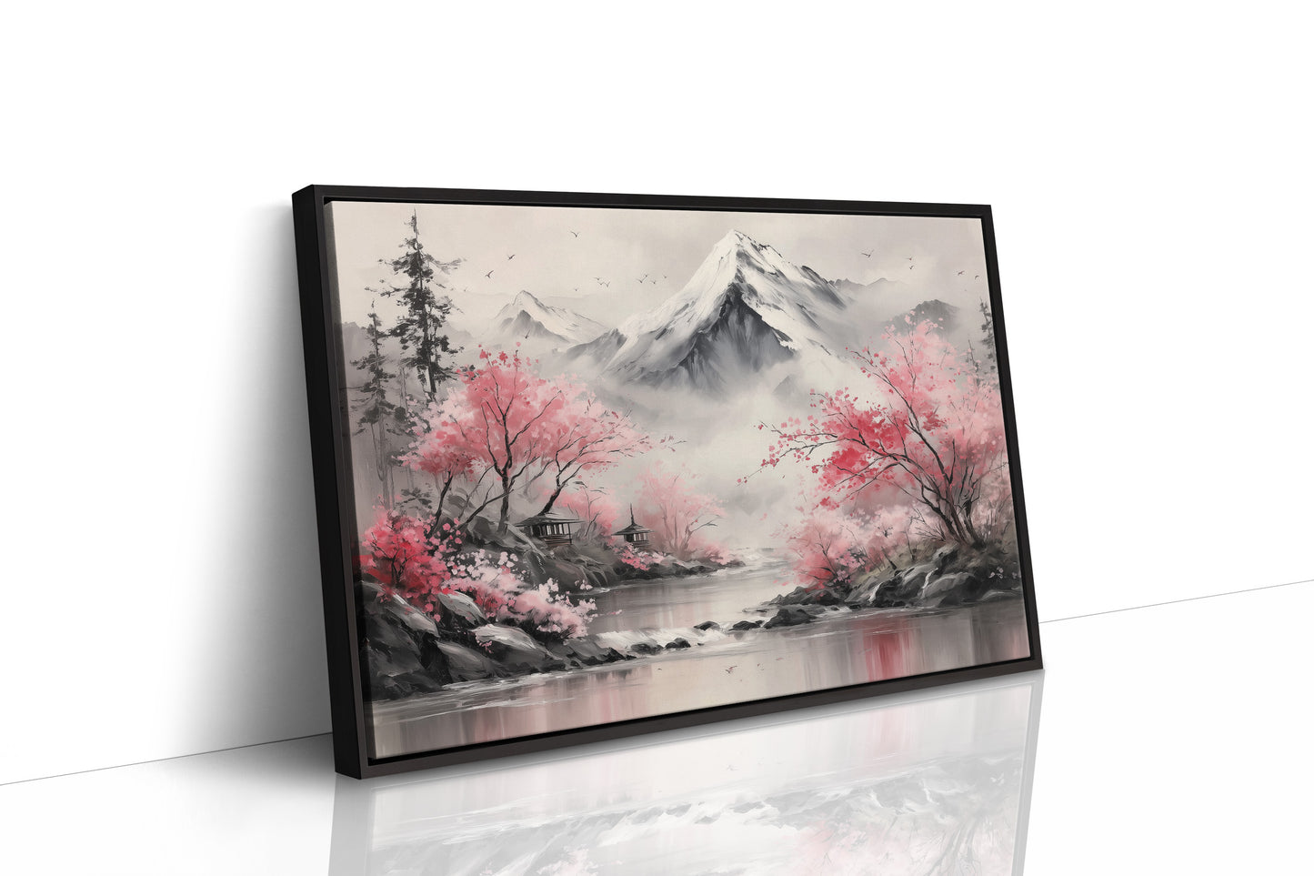 Cherry Blossoms Guard Mountain Temples