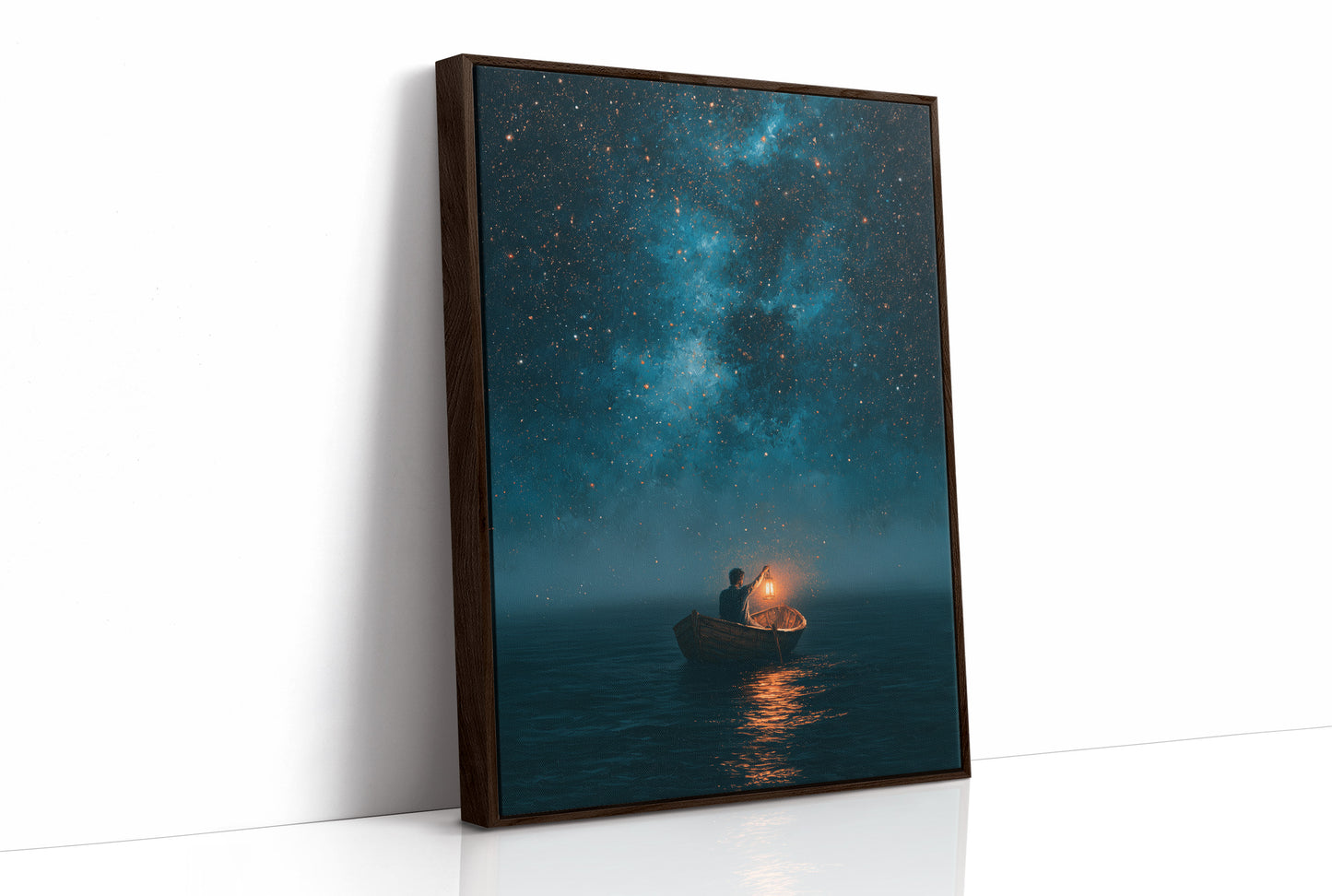 Lantern Boat Beneath The Stars