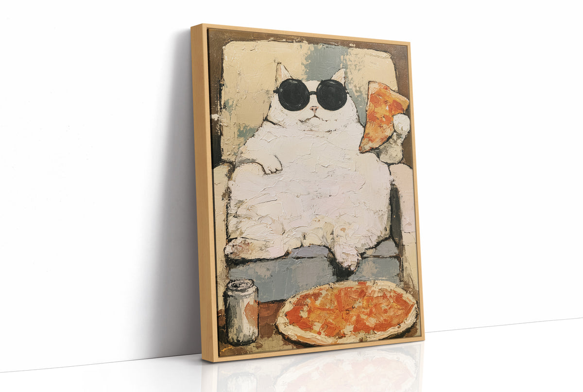Round Shades, Round Belly, Round Pizza