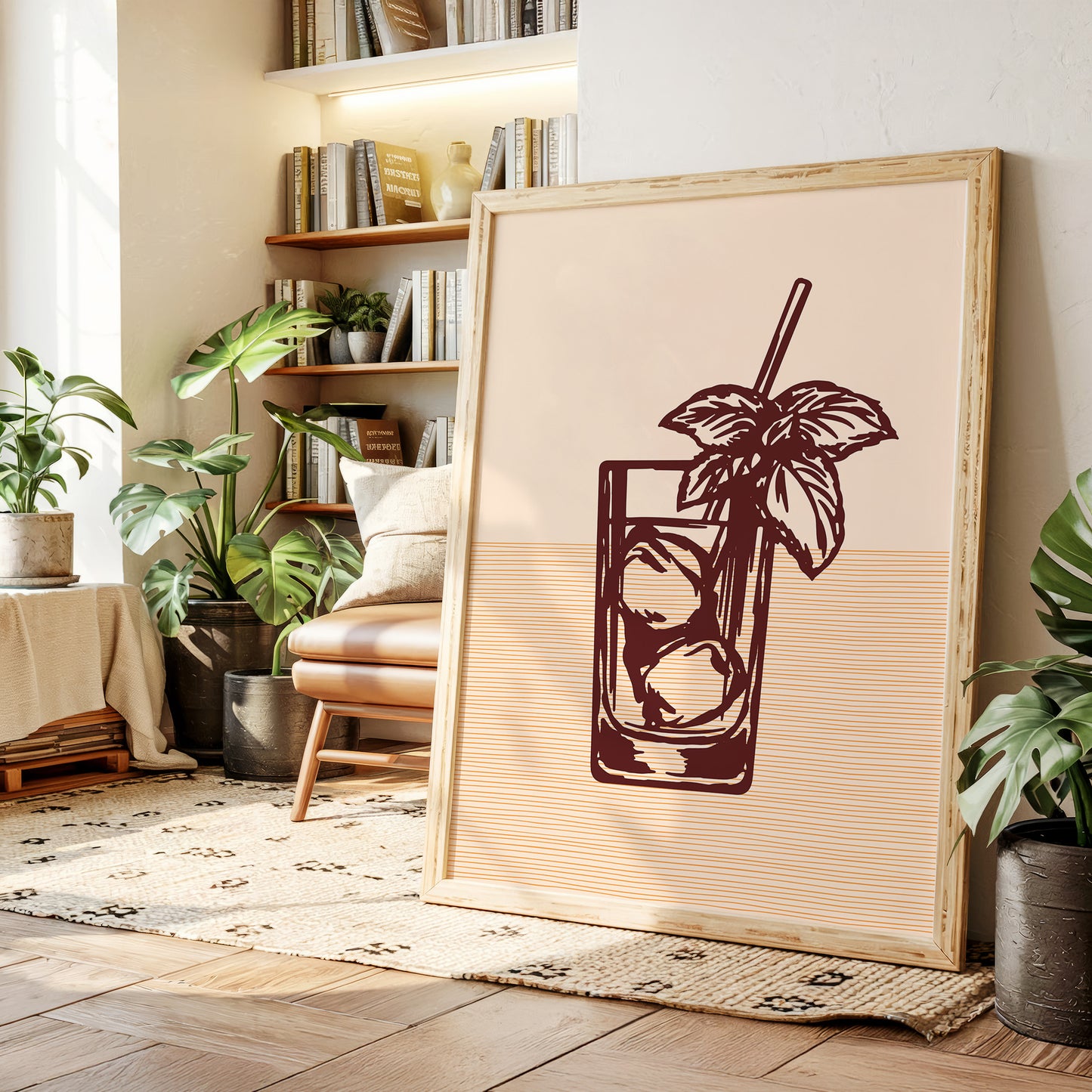 Mint Leaves Sway Above Ice