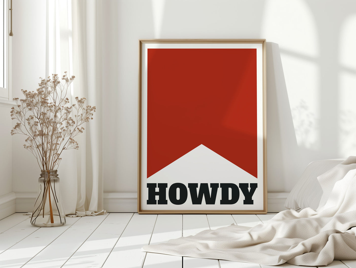 Howdy Western Banner Print