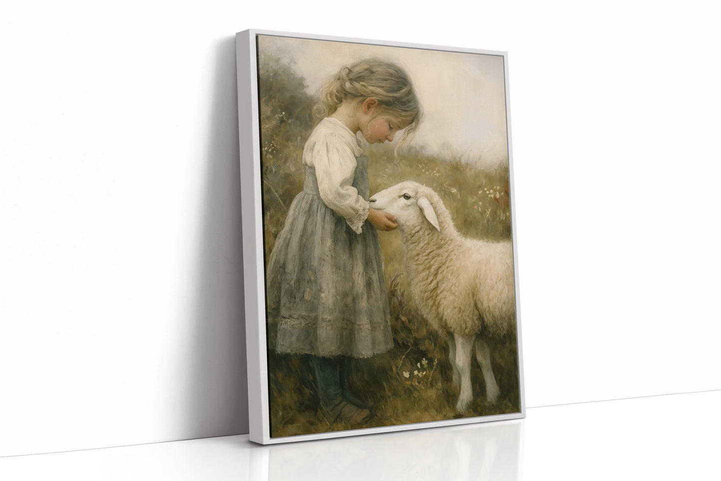 Little Shepherdess and Her Lamb