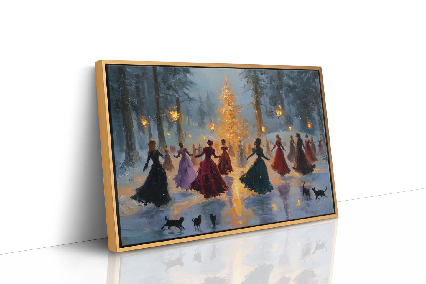 Lantern Waltz in Winter Woods