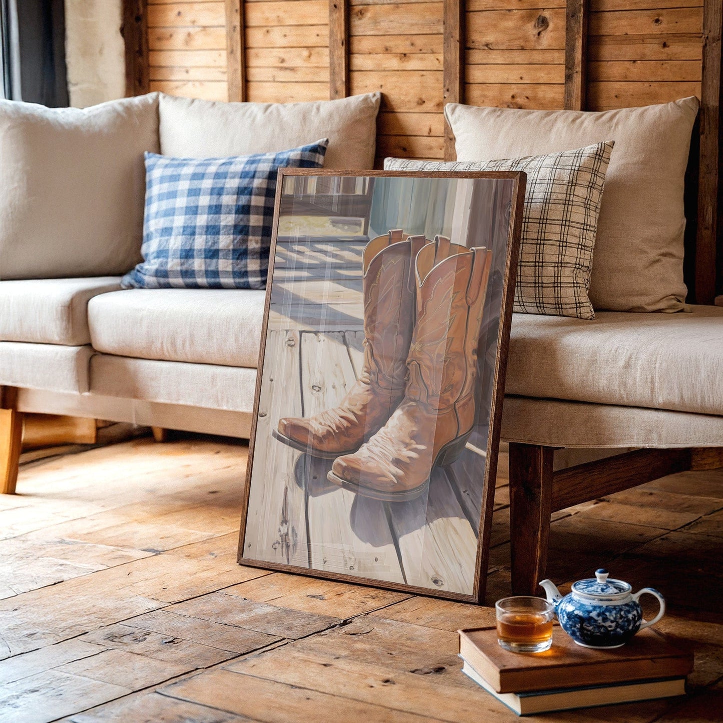 Leather Stories Rest On Sunlit Porch