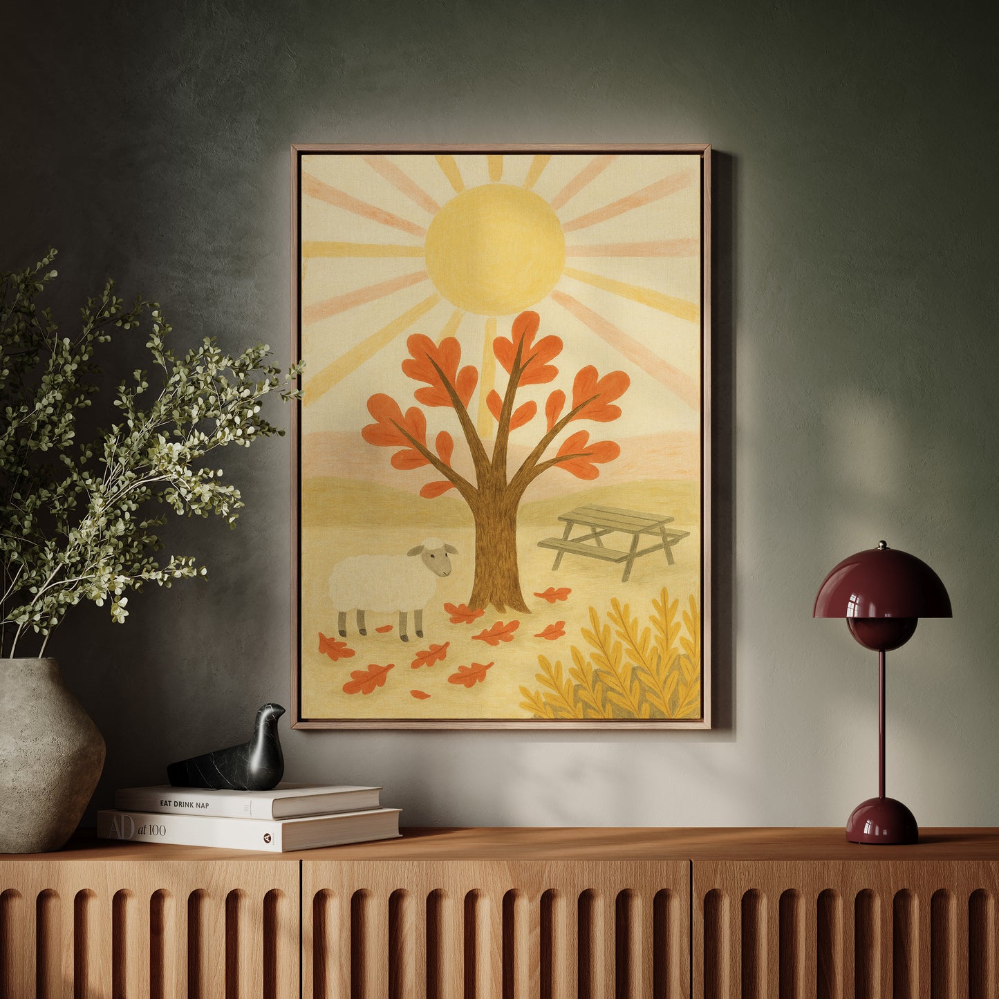 Sunny Picnic with the Little Lamb