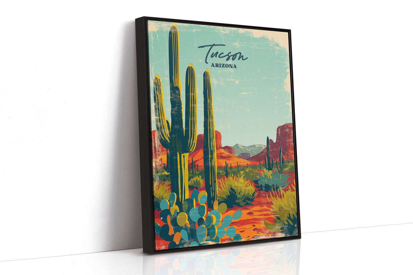 Saguaro Skies Over Painted Trails