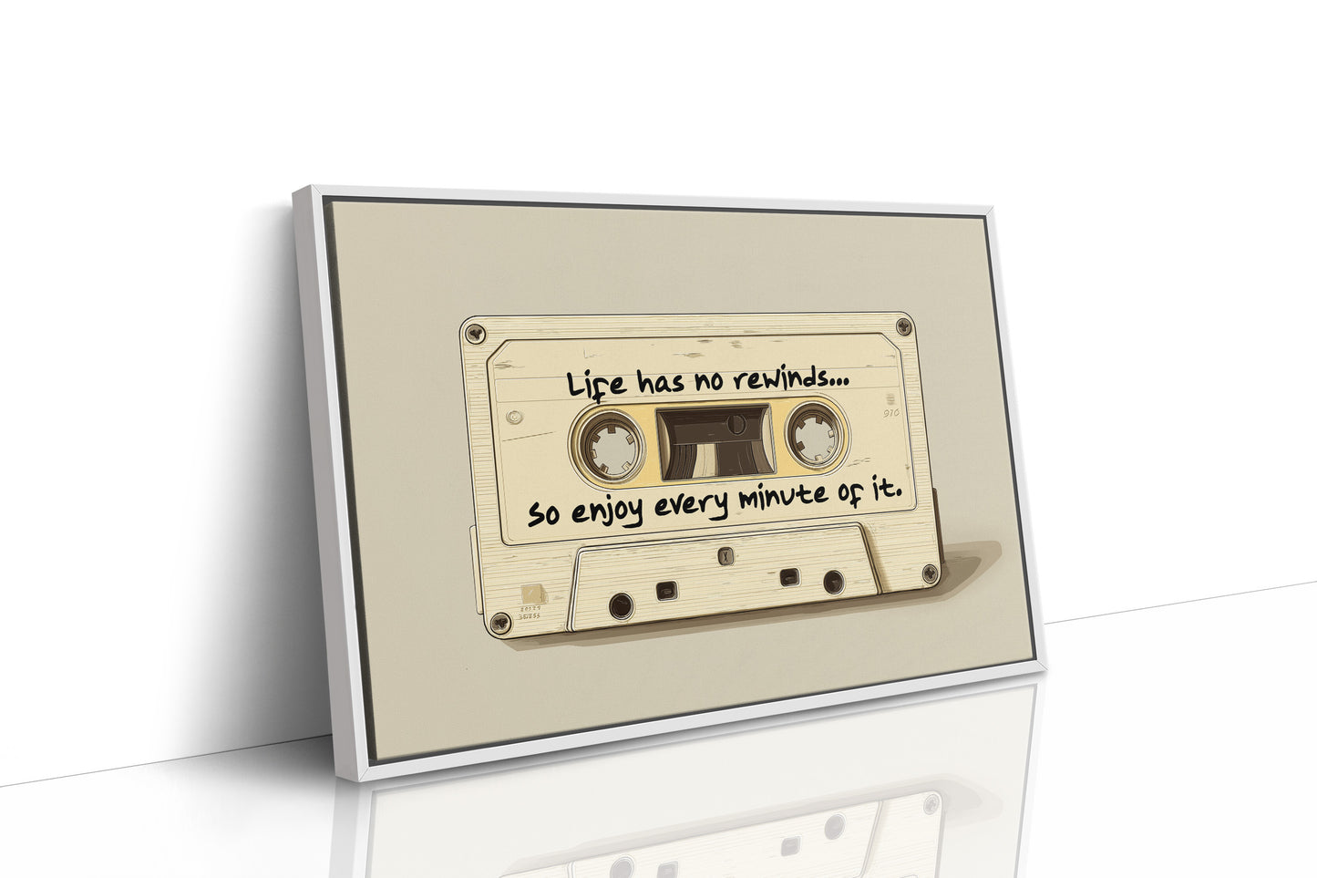 Life Has No Rewinds Retro Cassette