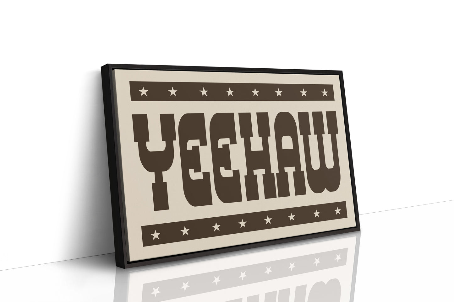 Bold Yeehaw Western Star Print