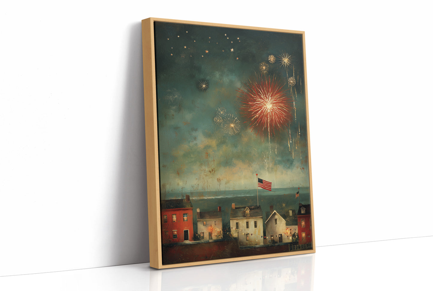 Smoke and Stars Over the Harbor