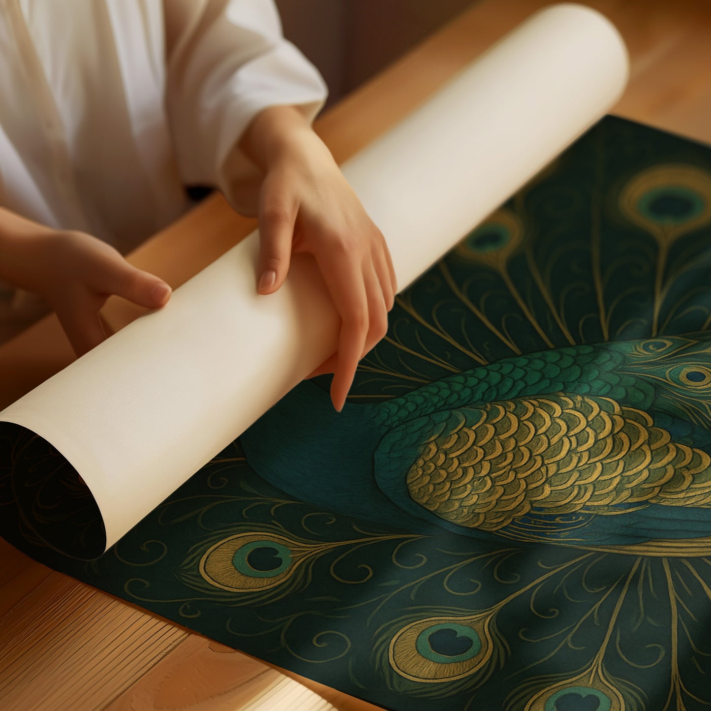 Regal Silence of the Golden Peacock