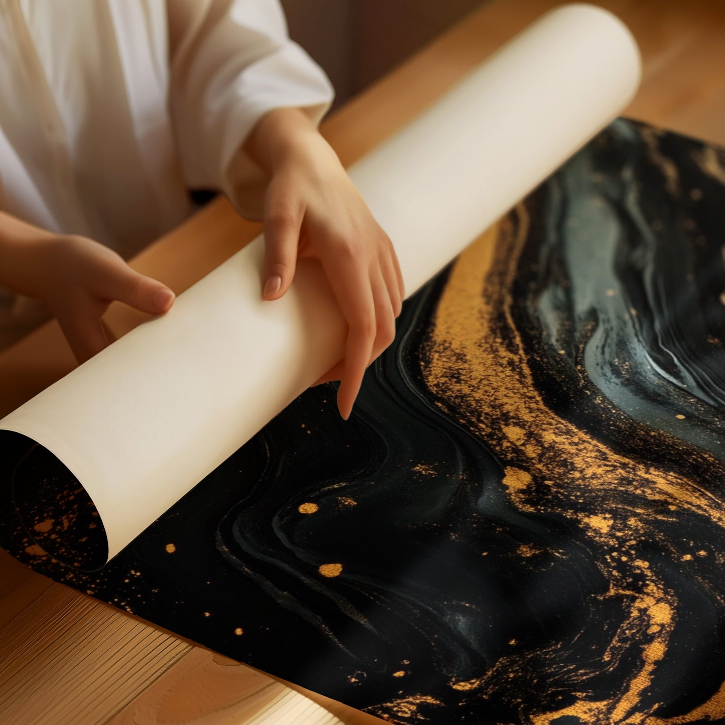 Obsidian Rush with Golden Sparks