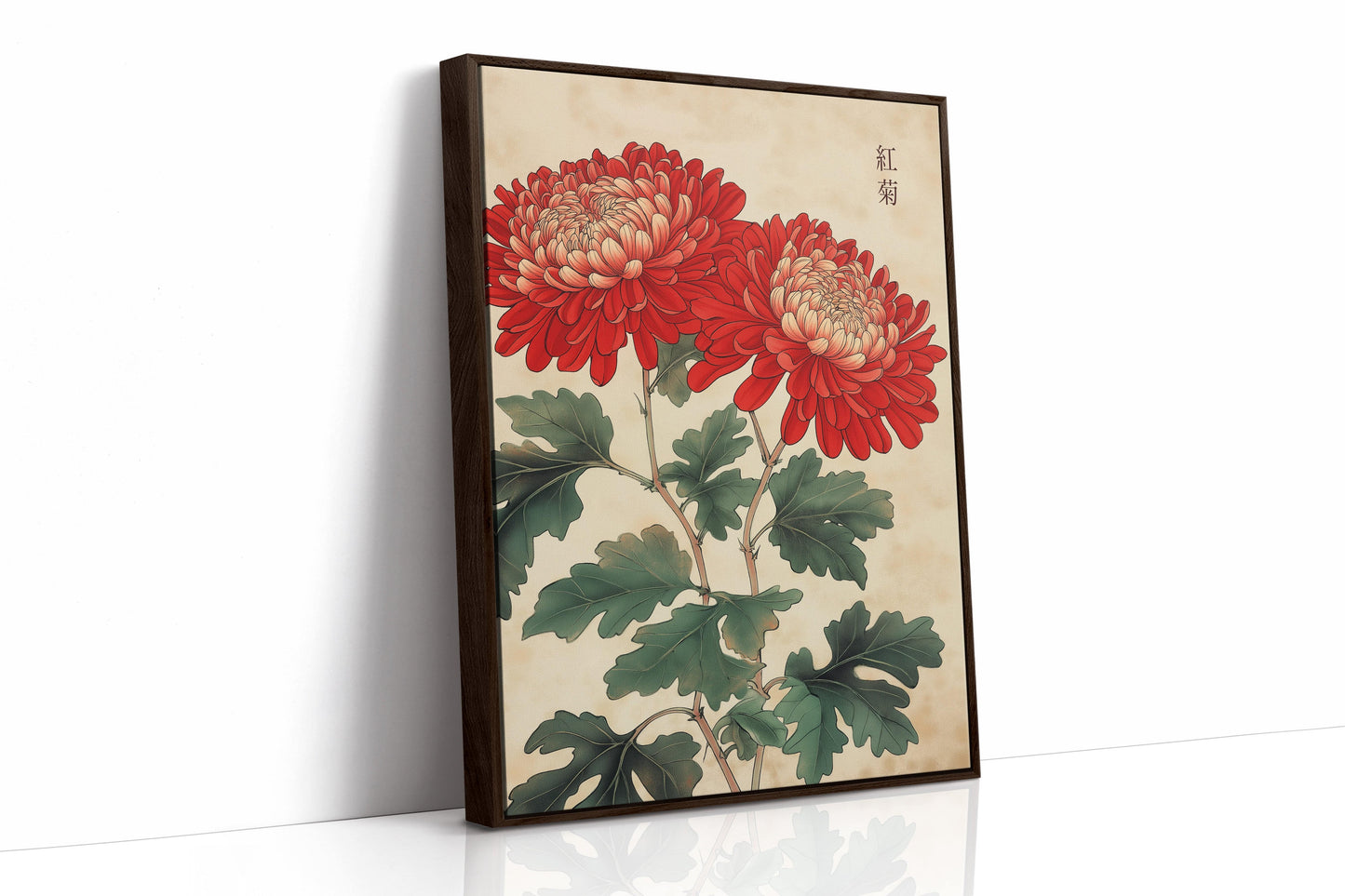 Red Chrysanthemum Elegance