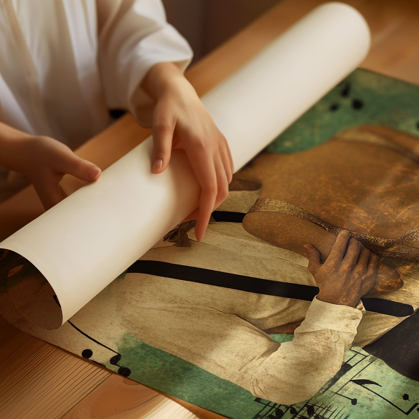 Golden Waltz Beneath the Music Sky