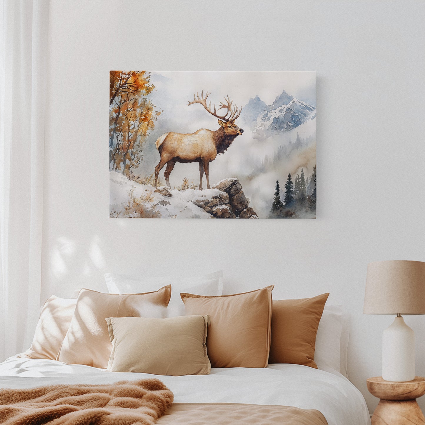 Autumn Snow Crowns Mountain King